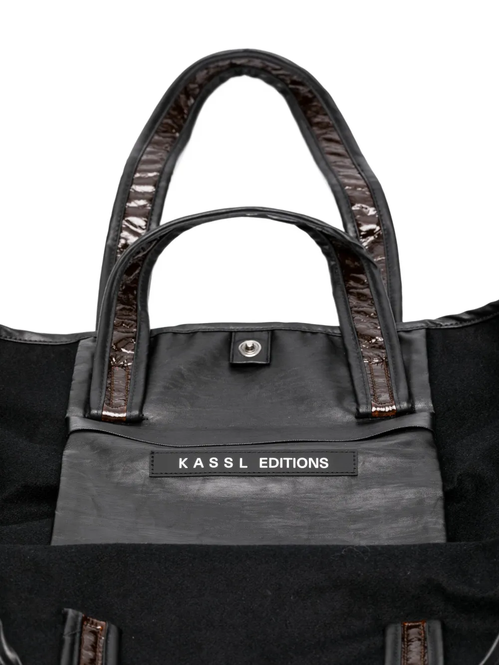 Kassl Editions Wool Tote Bag In Green