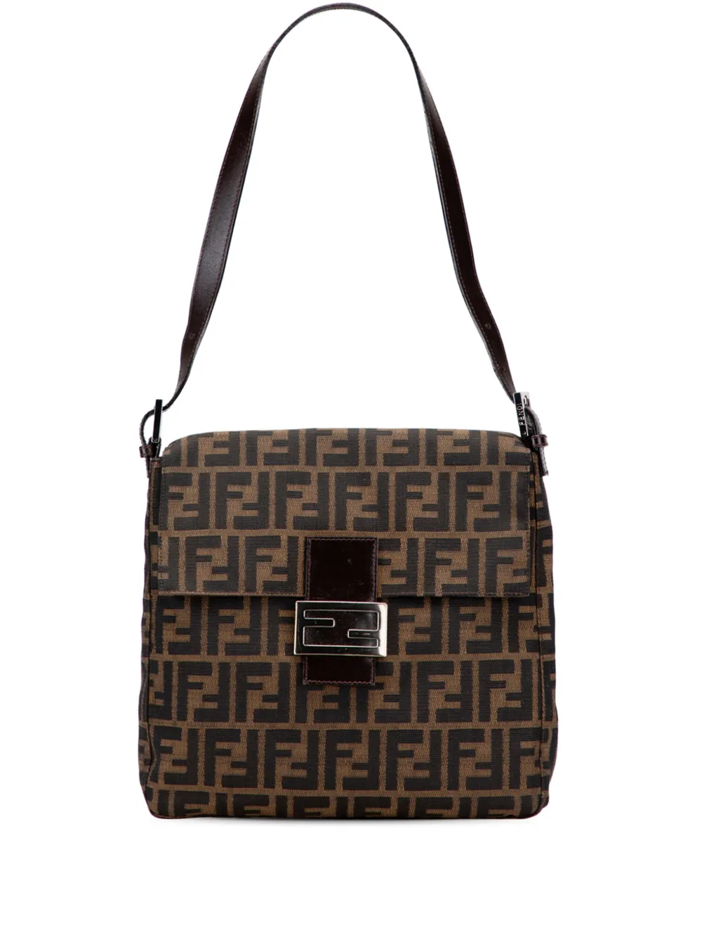 Fendi Pre-Owned 20th Century ズッカ キャンバス ショルダーバッグ - ブラウン Fendi Pre-Owned 20th Century ズッカ キャンバス ショルダーバッグ - ブラウン