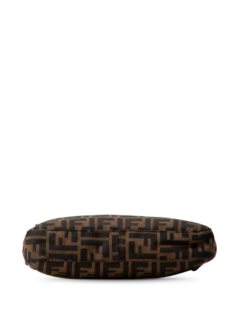 Pre-owned Fendi 20th Century Zucca Canvas Shoulder Bag In Brown