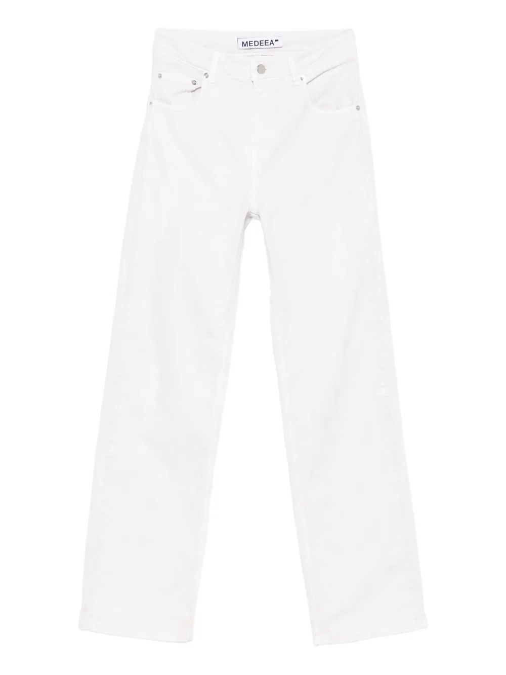 MEDEEA distressed straight-leg jeans | White | Image 1