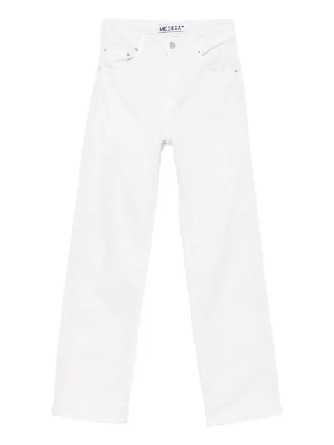 MEDEEA distressed straight-leg jeans