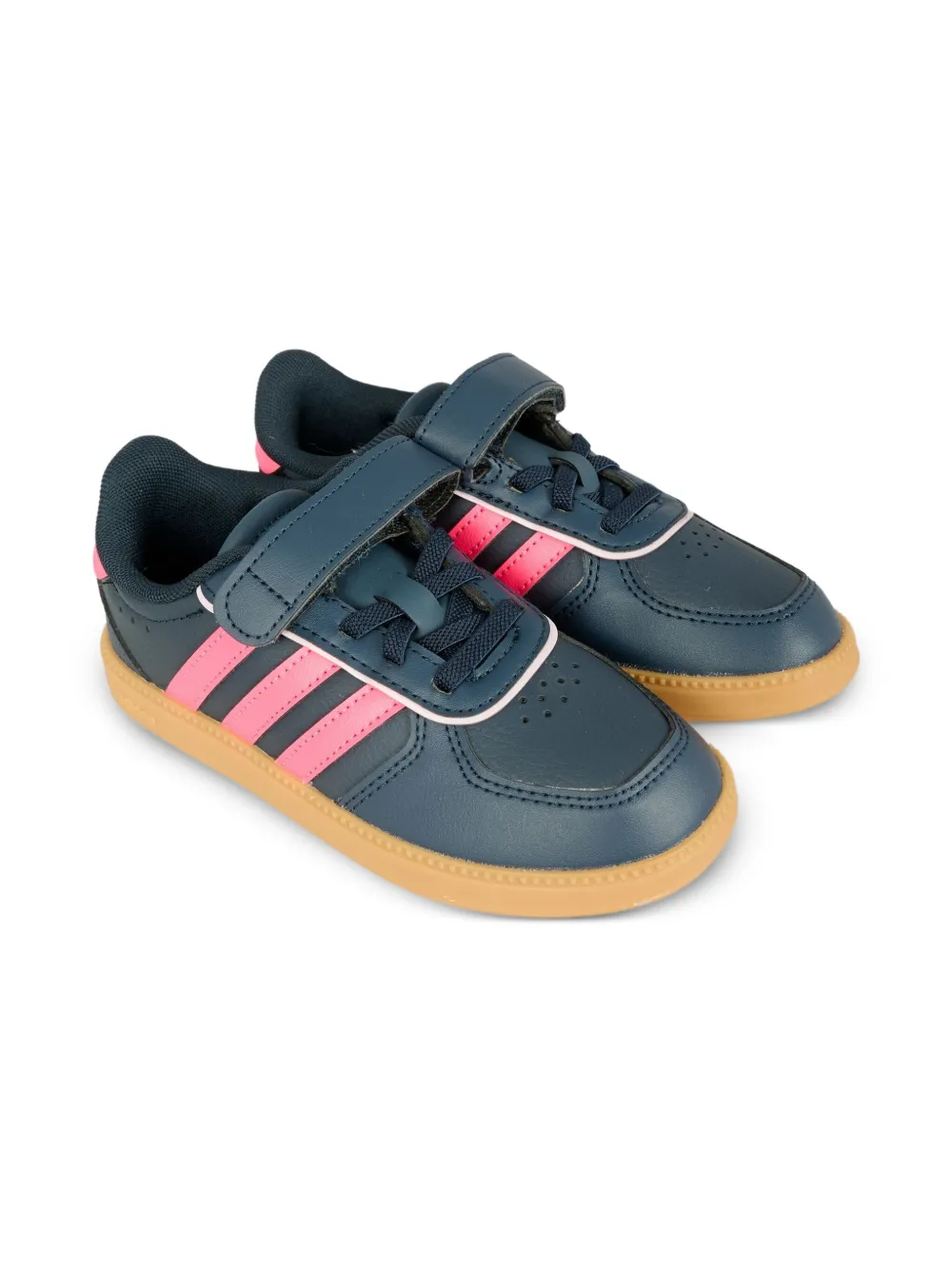 adidas Kids stripes hook loop sneakers - Blu