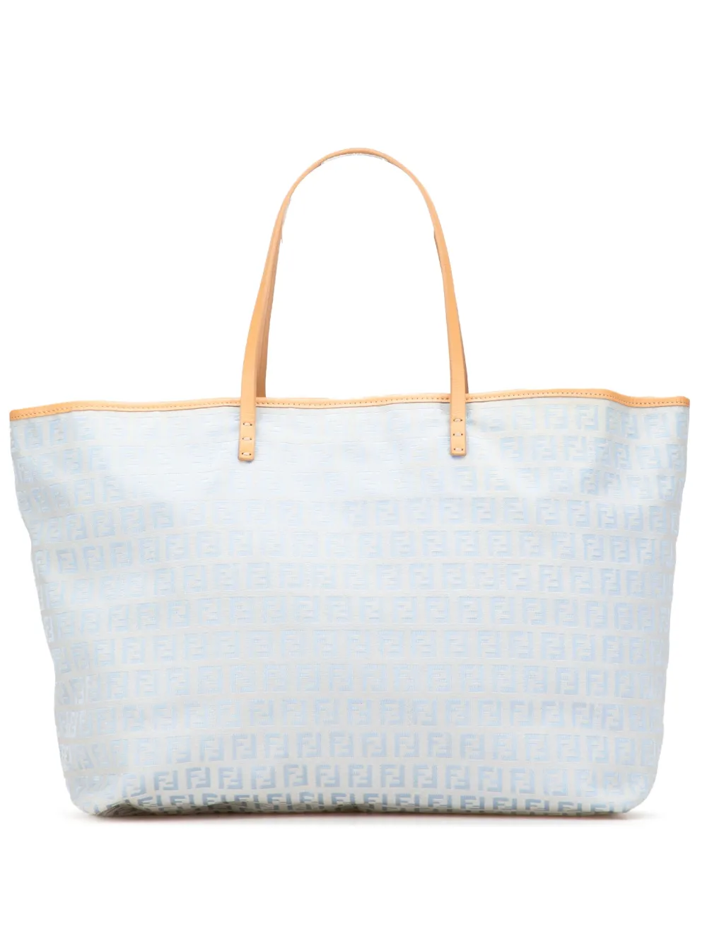 Fendi Pre-Owned 2000-2010 ミディアム ズッキーノ キャンバス ロール トートバッグ - ブルー Fendi Pre-Owned 2000-2010 ミディアム ズッキーノ キャンバス ロール トートバッグ - ブルー