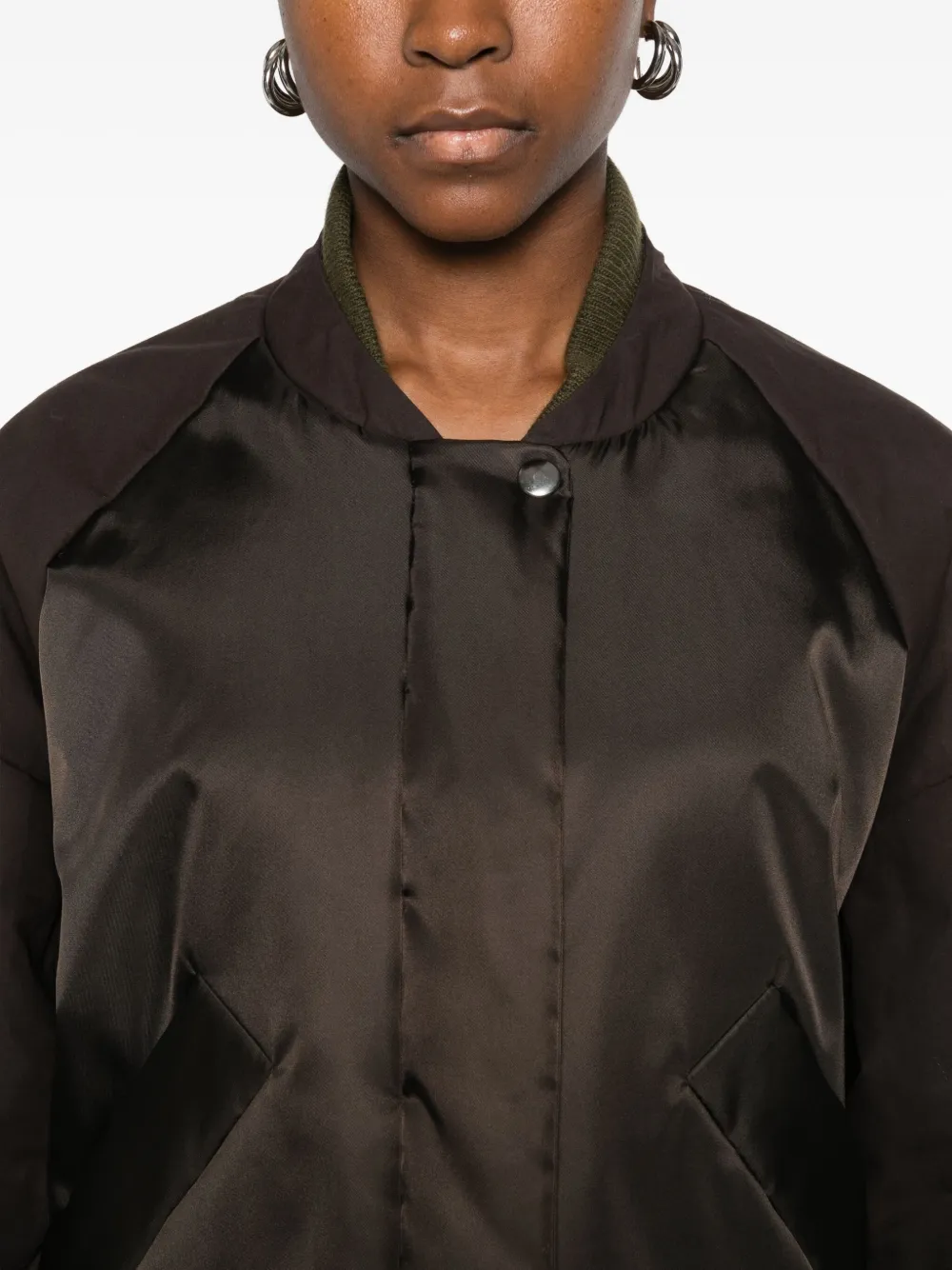 KASSL Editions Bomberjack met raglan mouwen Bruin