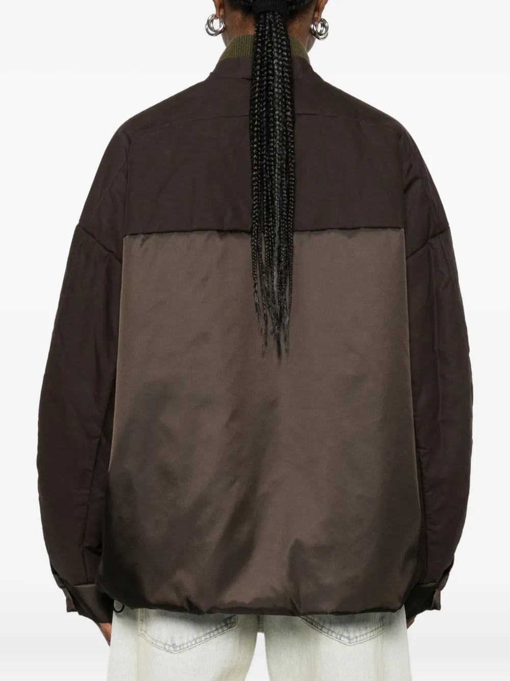 KASSL Editions Bomberjack met raglan mouwen Bruin