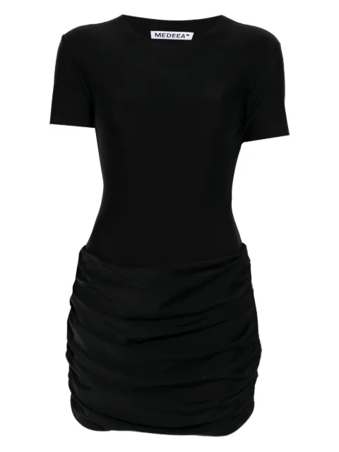 MEDEEA ruched midi dress