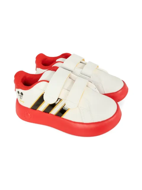 adidas Kids stripes touch-strap sneakers