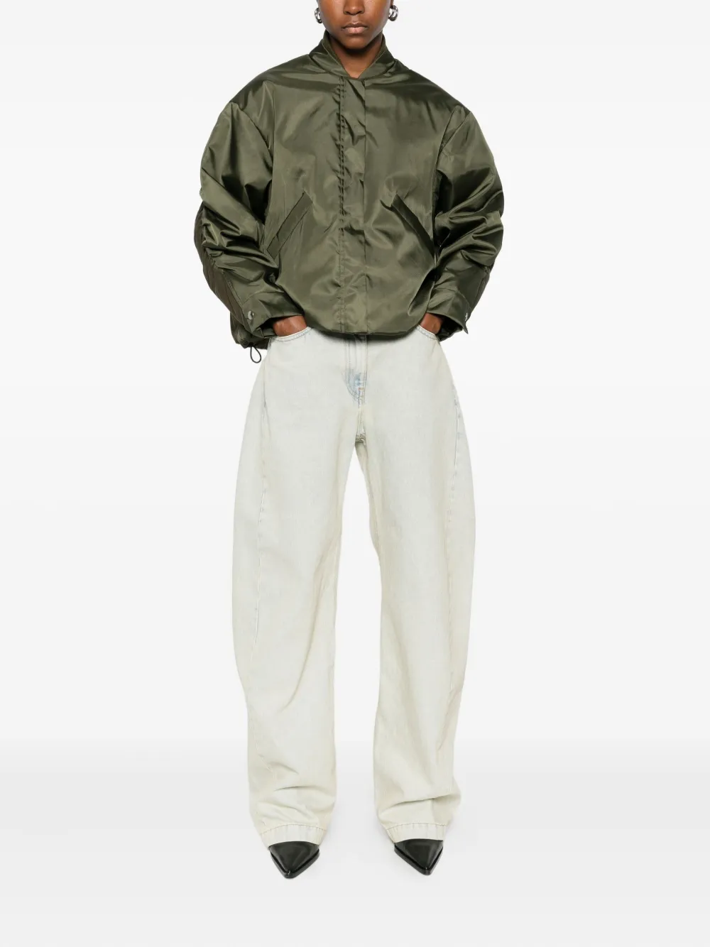Kassl Editions Welt-pocket Bomber Jacket In Green