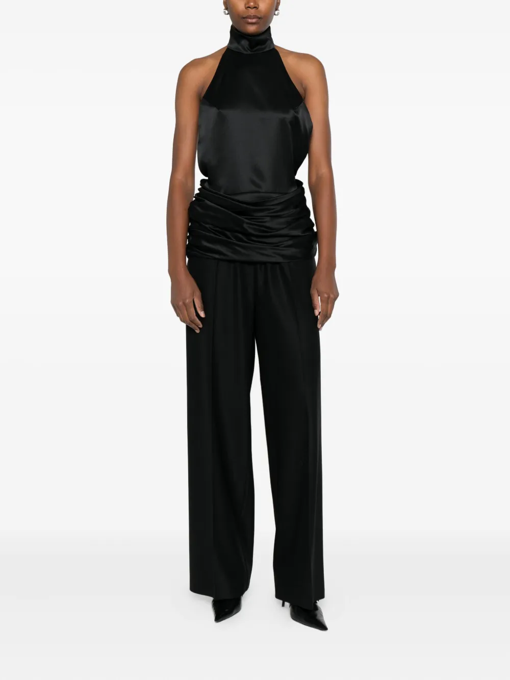 Medeea Silk Dress In Black