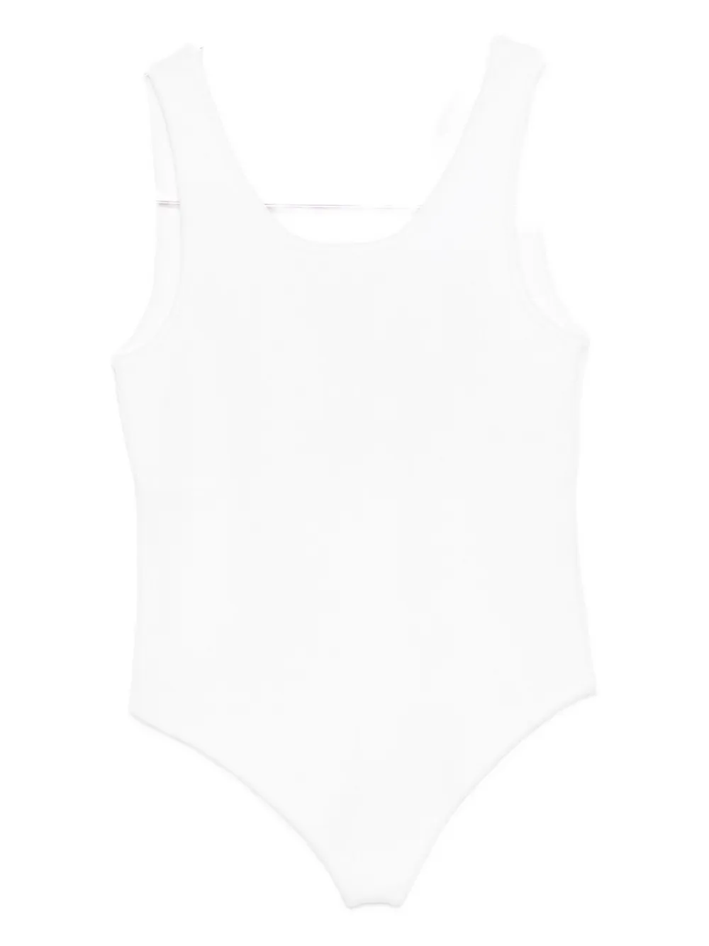Medeea Square-neck Bodysuit In White