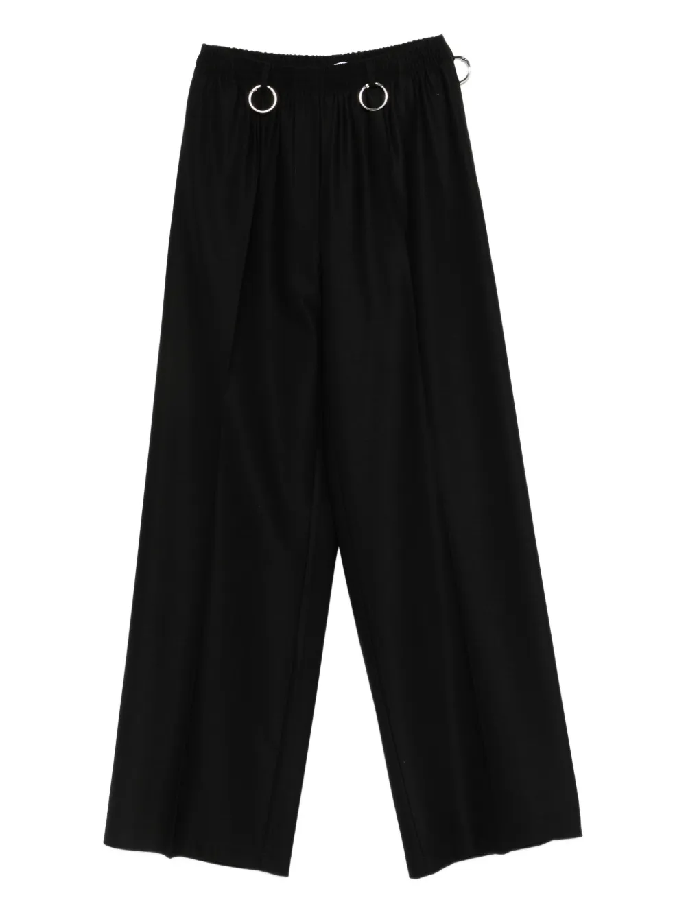 Medeea Ring-detail Pants In Black