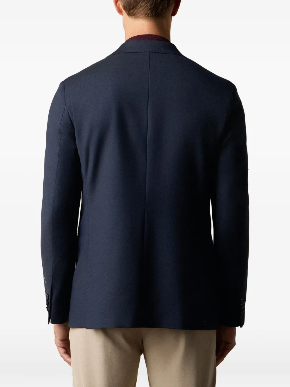 Brooks Brothers Blazer van wolblend Blauw