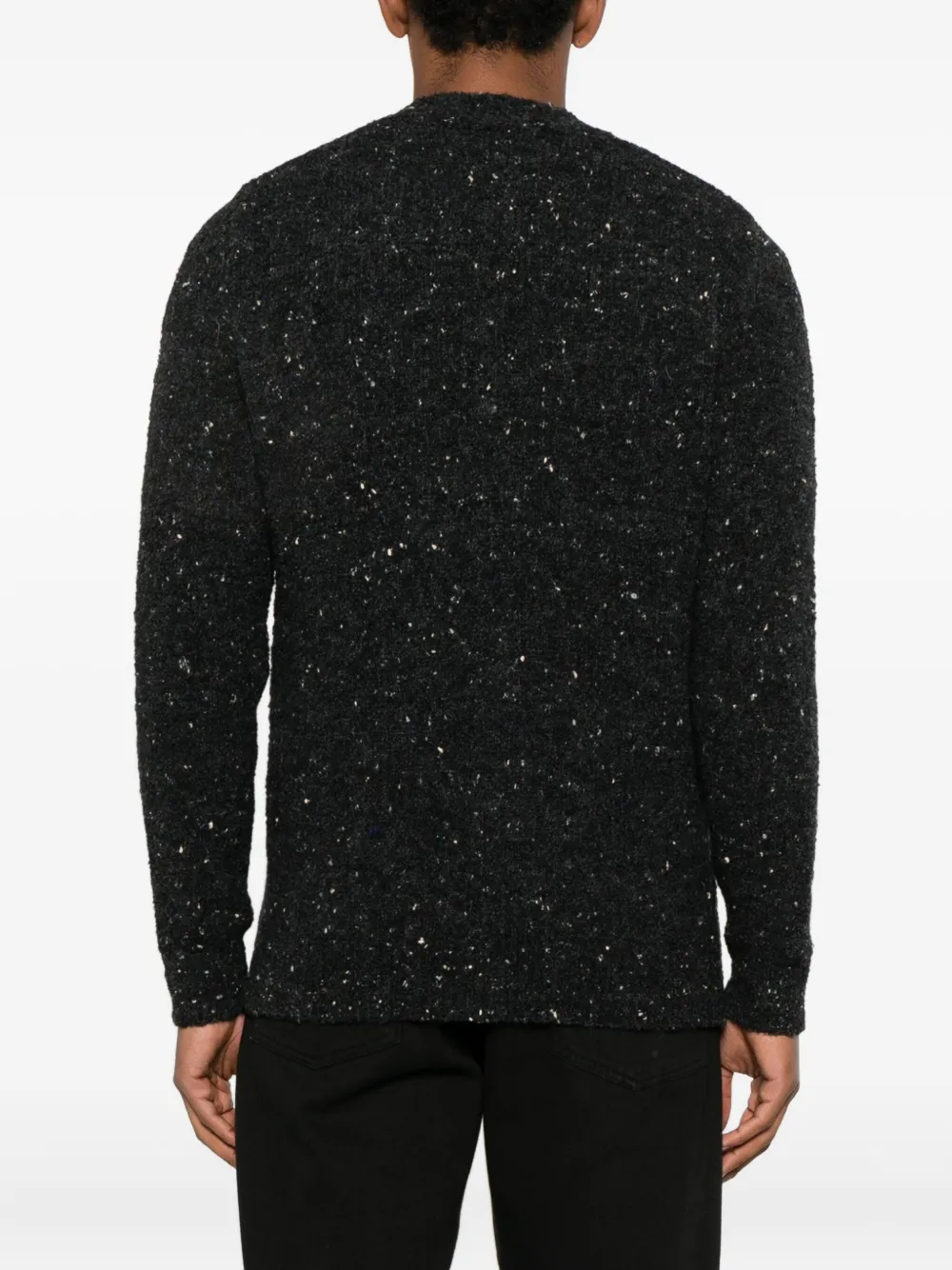 Scaglione Spongy Buttoned Cardigan In Black