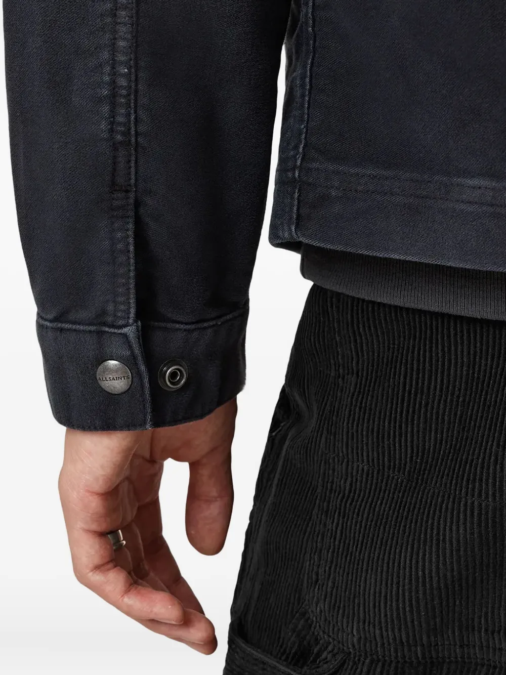 AllSaints Rothwell jack met rits Zwart