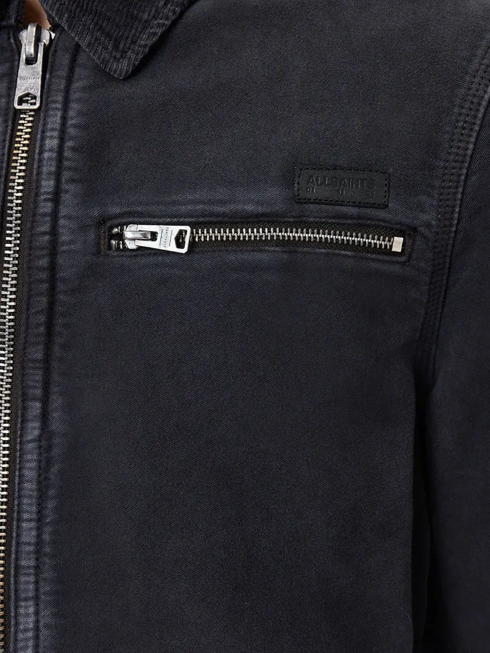 AllSaints Rothwell jack met rits Zwart