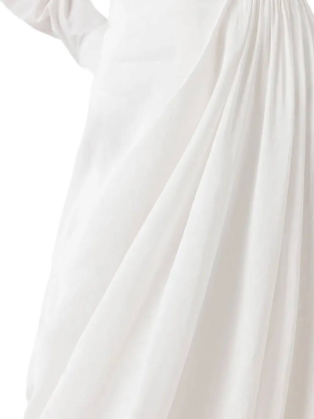 AllSaints Nia gedrapeerde midi-rok Wit