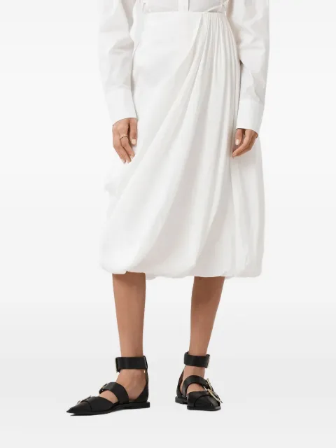 AllSaints Nia draped midi skirt