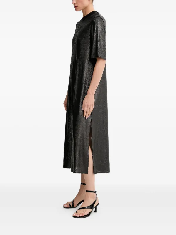 AllSaints Anna sequin-embellishment Midi Dress | Black | FARFETCH