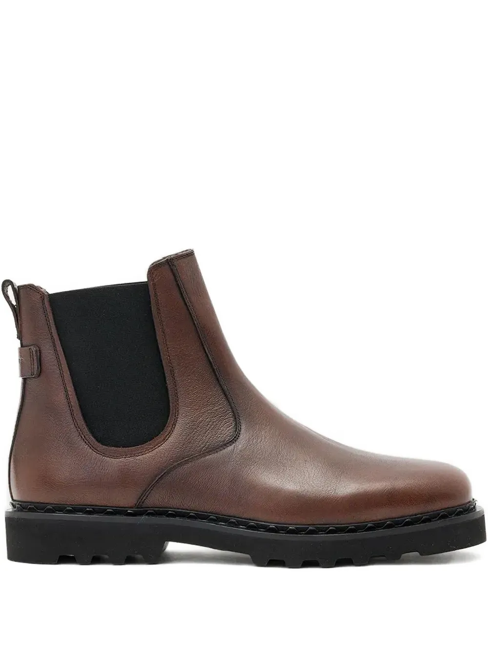 Allsaints Skiff Chelsea Boots In Brown
