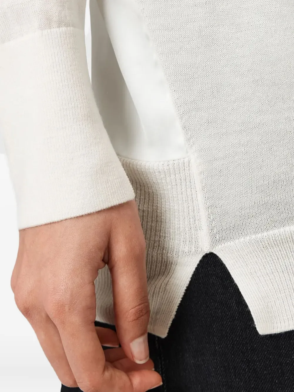 AllSaints Bern pullover met V-hals Wit