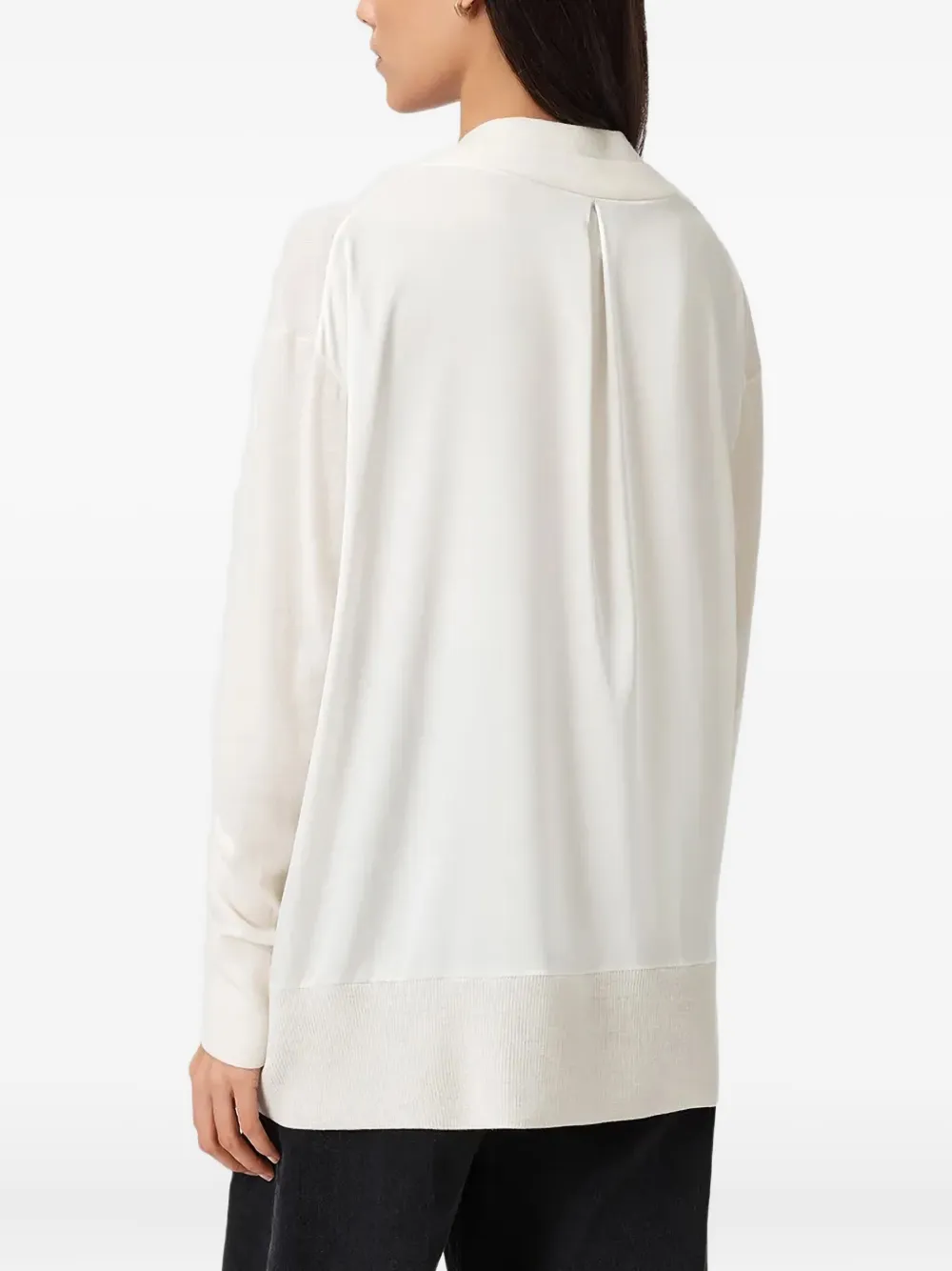 AllSaints Bern pullover met V-hals Wit