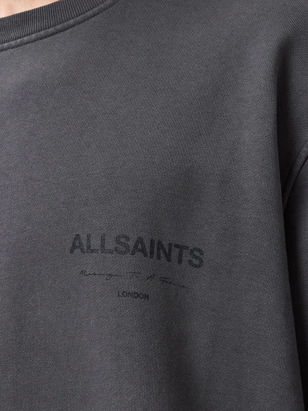 AllSaints Future sweater met ronde hals Grijs