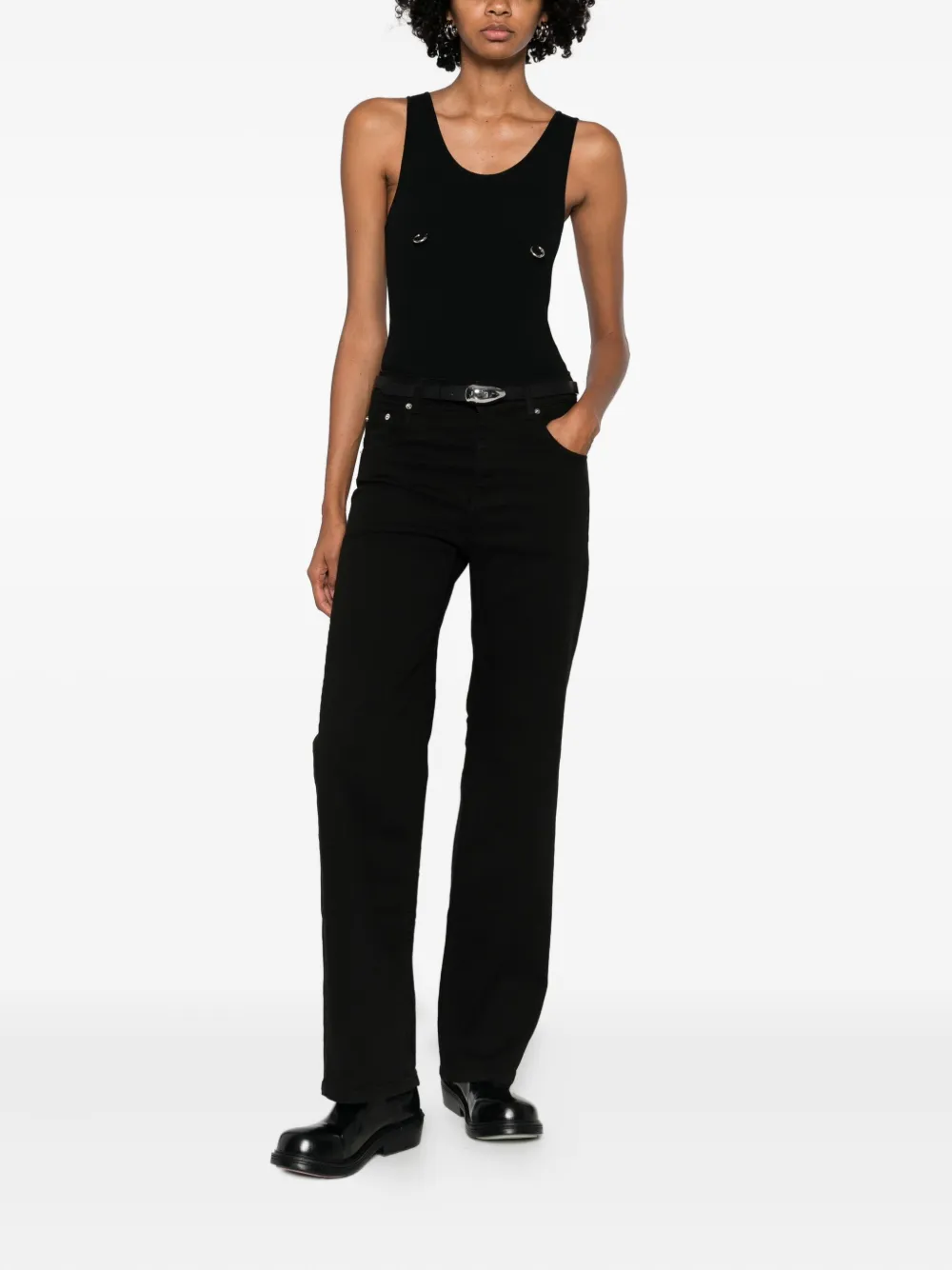 Medeea Cotton Jeans In Black