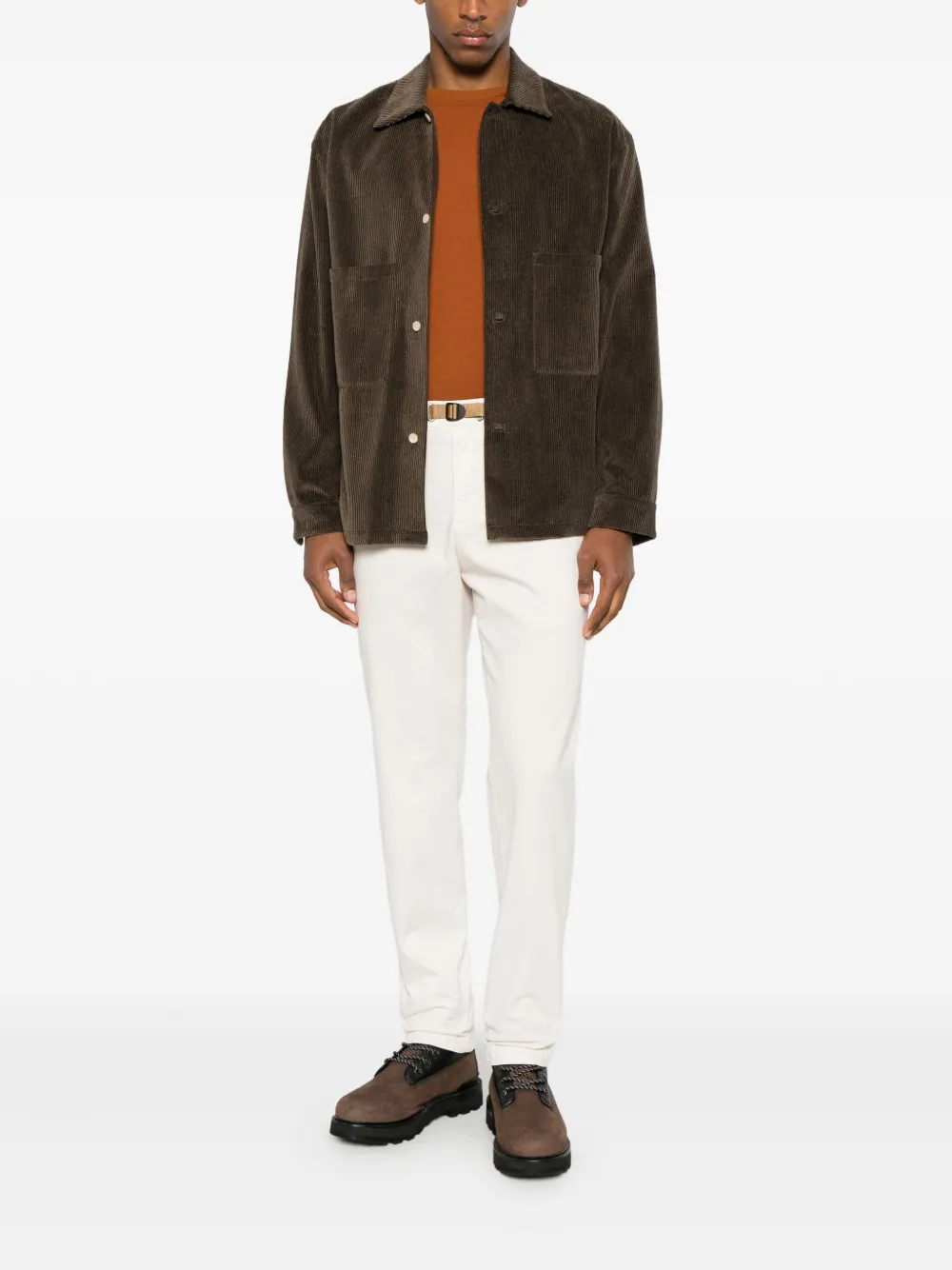 White Sand Buckle belt trousers - Wit