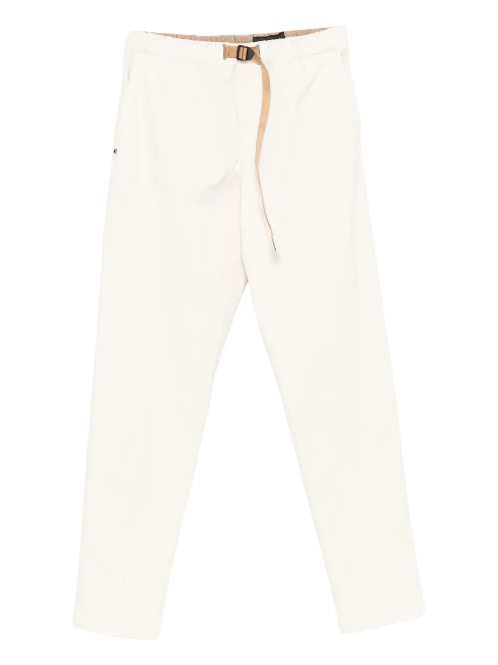 White Sand Buckle belt trousers - Bianco