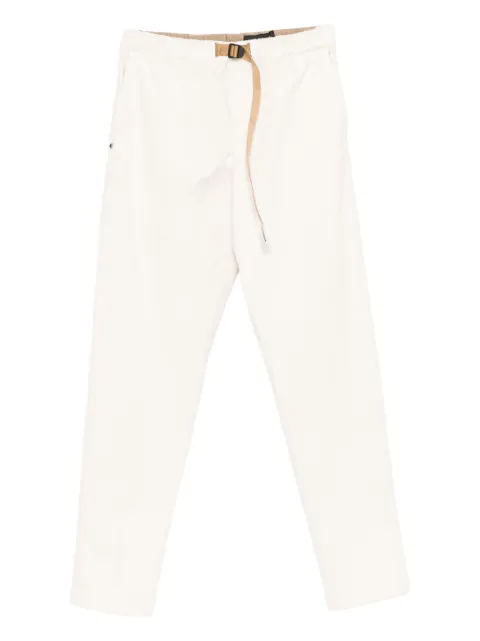 White Sand Buckle belt trousers