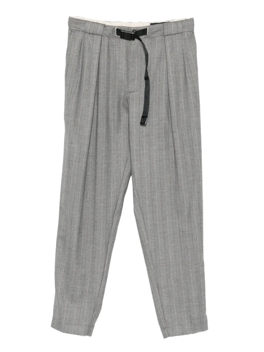 White Sand striped belted trousers | Grey | Image 1