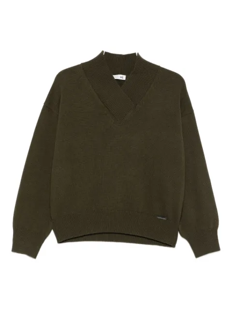 Manzoni 24 overlapping v-neck sweater