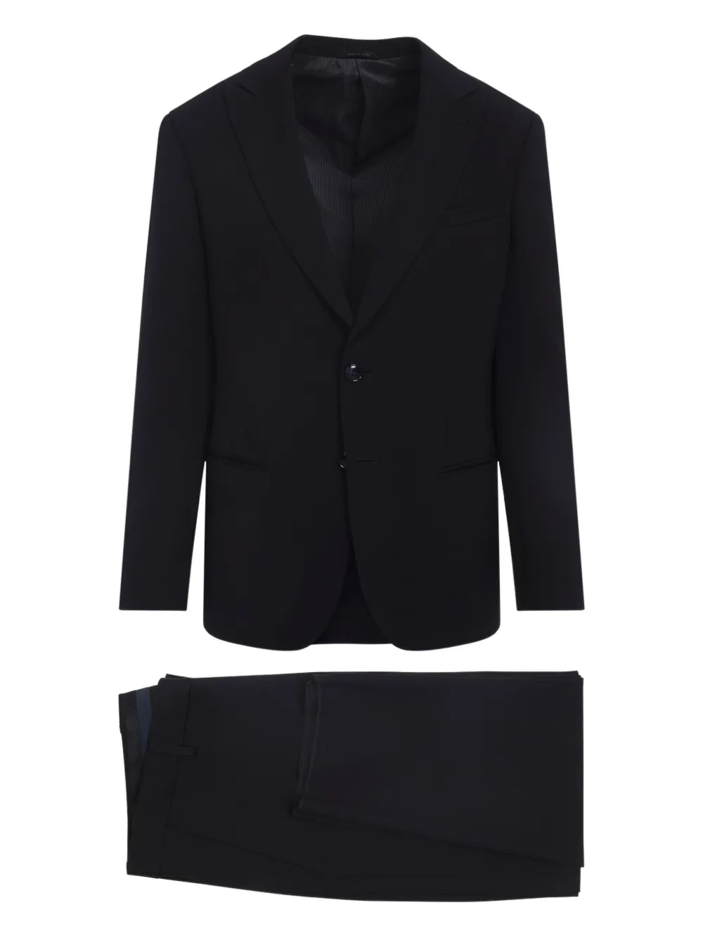 Giorgio Armani buttoned wool suit | Blue | Image 1