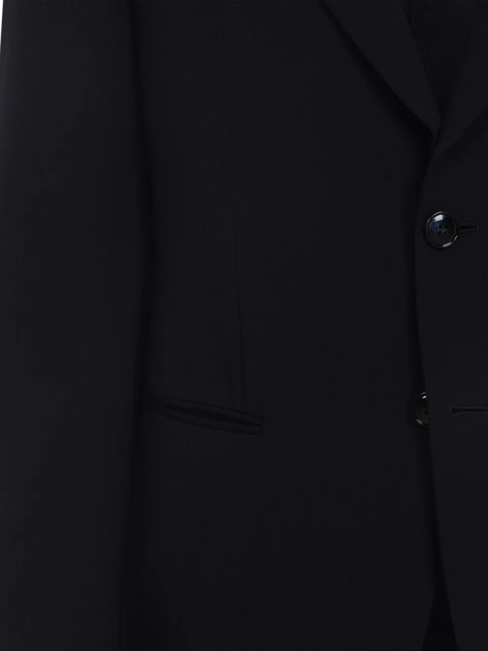 Giorgio Armani Virgin Wool Suit Notch Lapel In Blue