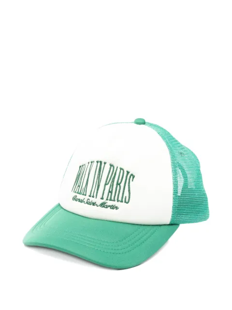 WALK IN PARIS logo-embroidered trucker cap