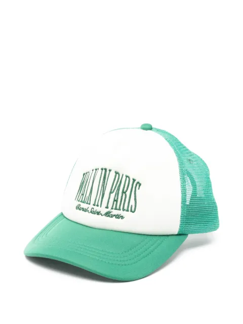 WALK IN PARIS logo-embroidered trucker cap