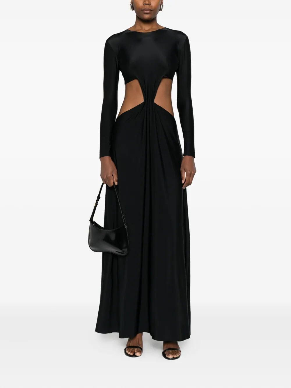Medeea Second Skin Cut-out Maxi Dress In Black