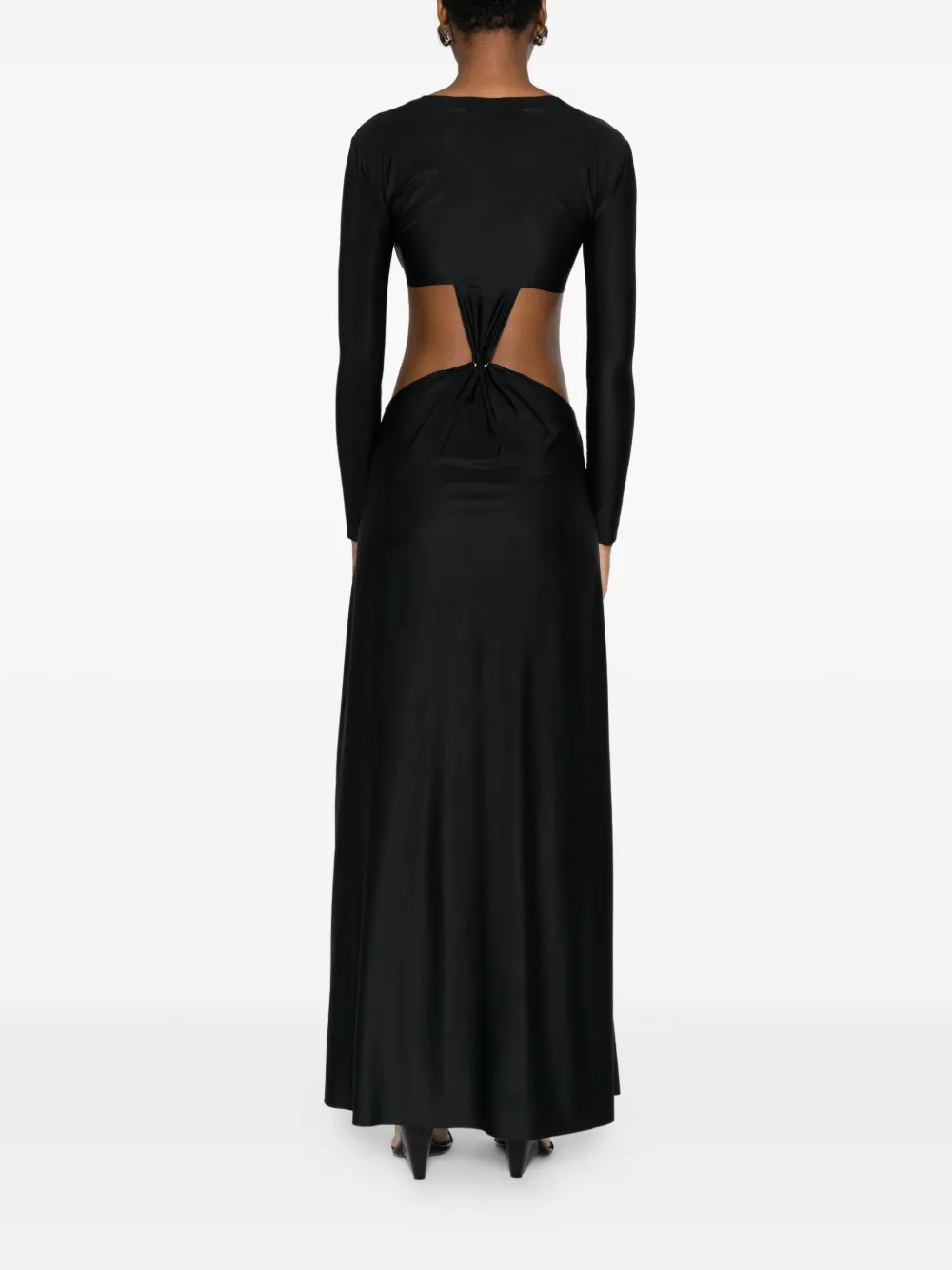 Medeea Second Skin Cut-out Maxi Dress In Black