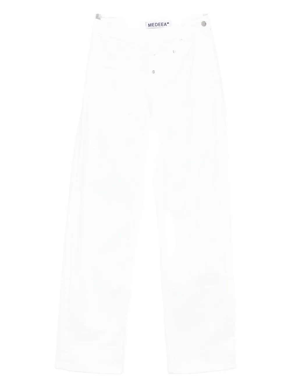 Medeea High-waisted Trousers In White