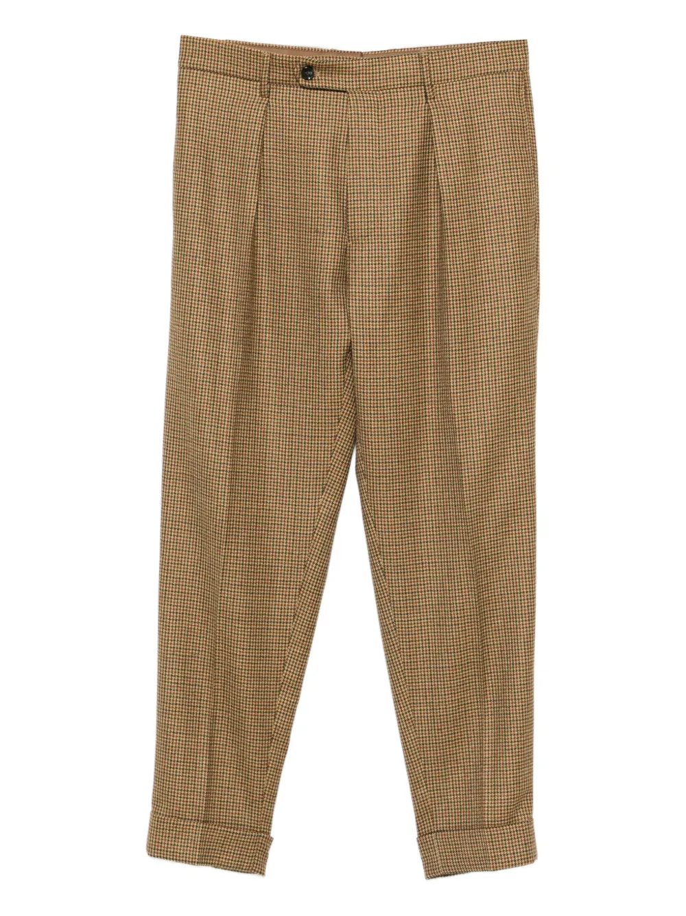 Berwich Chiaia pleated check trousers | Neutrals | Image 1