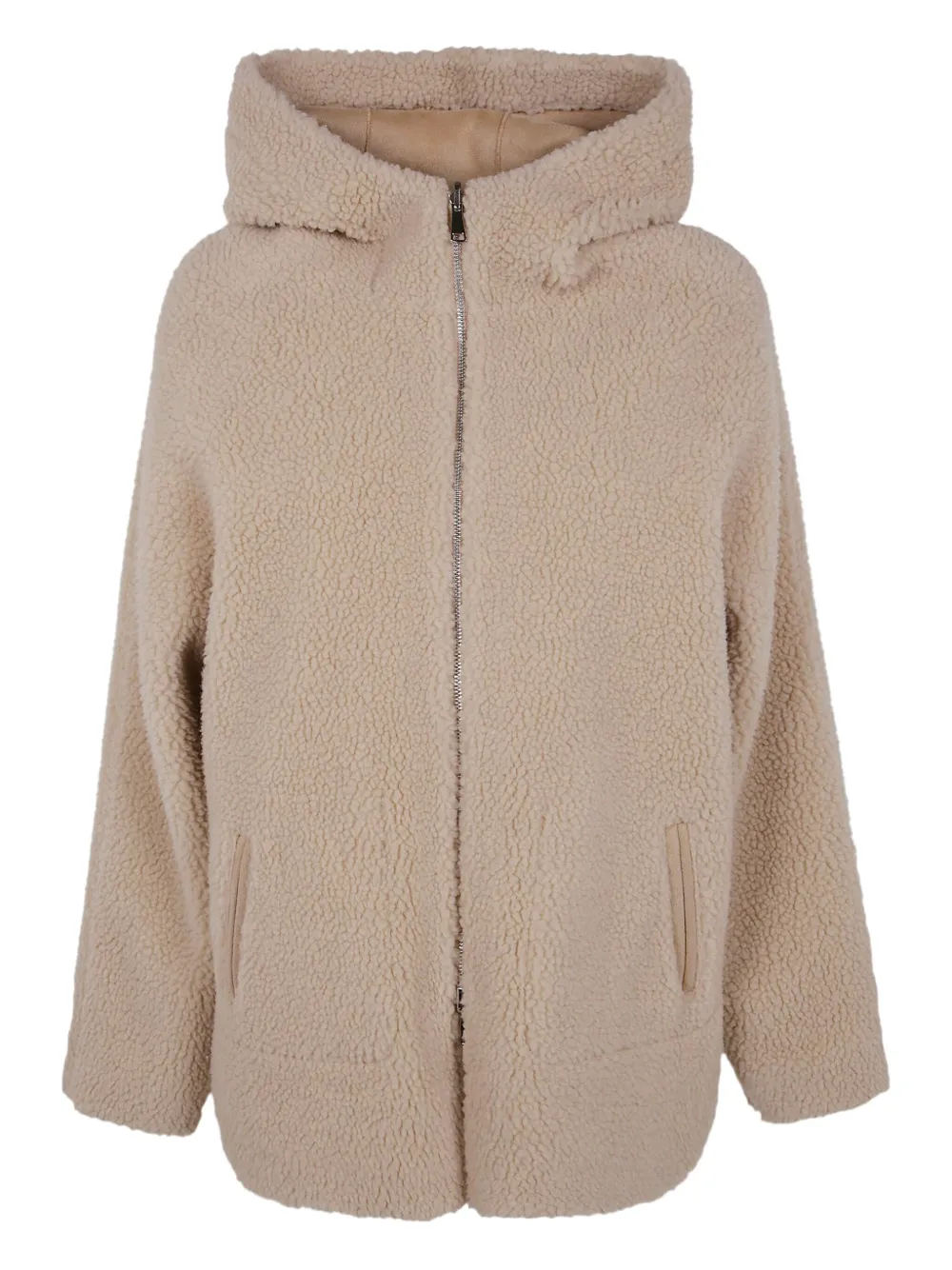 Betta Corradi hooded pocket jacket | Neutrals | Image 1