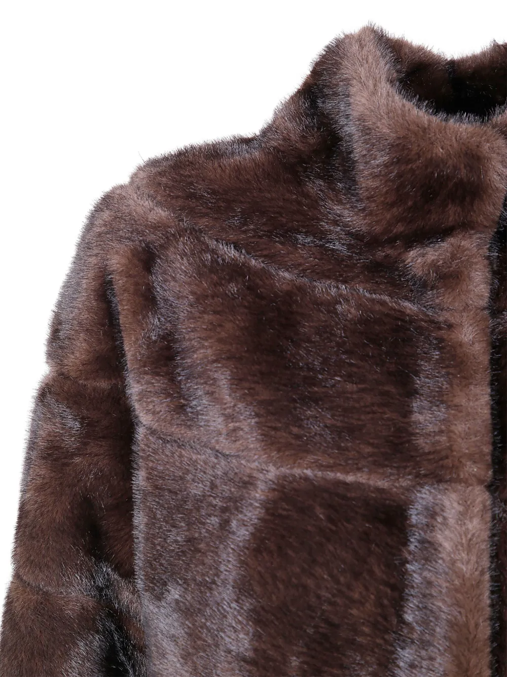 Betta Corradi Quilted Faux-fur Coat In Brown