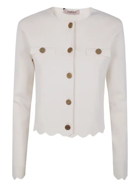 TWINSET chamarra festoneada con botones