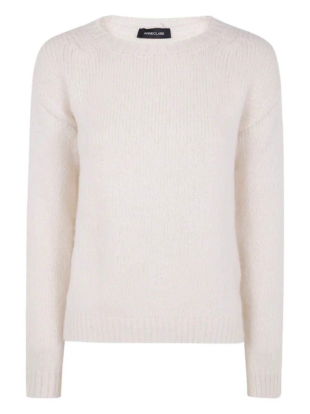 anne claire round-neck sweater - Bianco