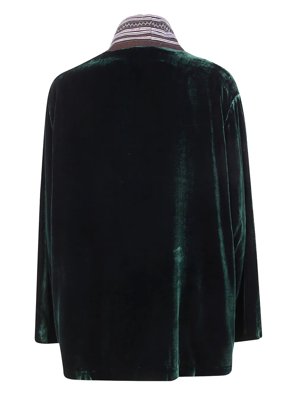 Bianco Levrin patterned velvet jacket | Oversized Jackets | Image 2