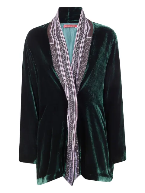 Bianco Levrin patterned velvet jacket