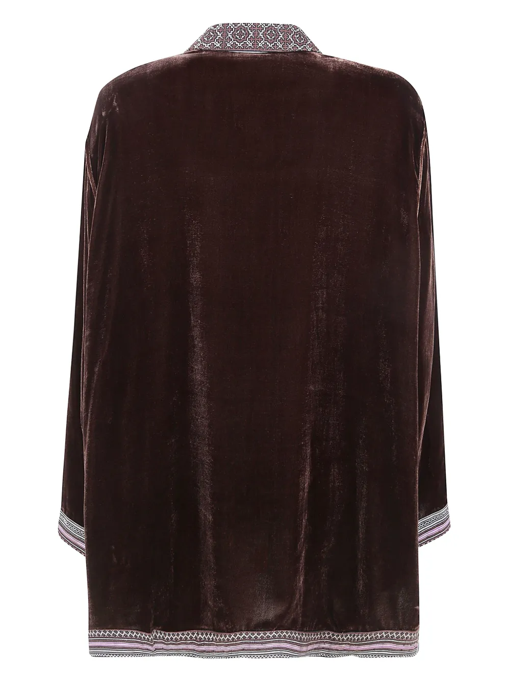 Bianco Levrin velvet button jacket | Oversized Jackets | Image 2