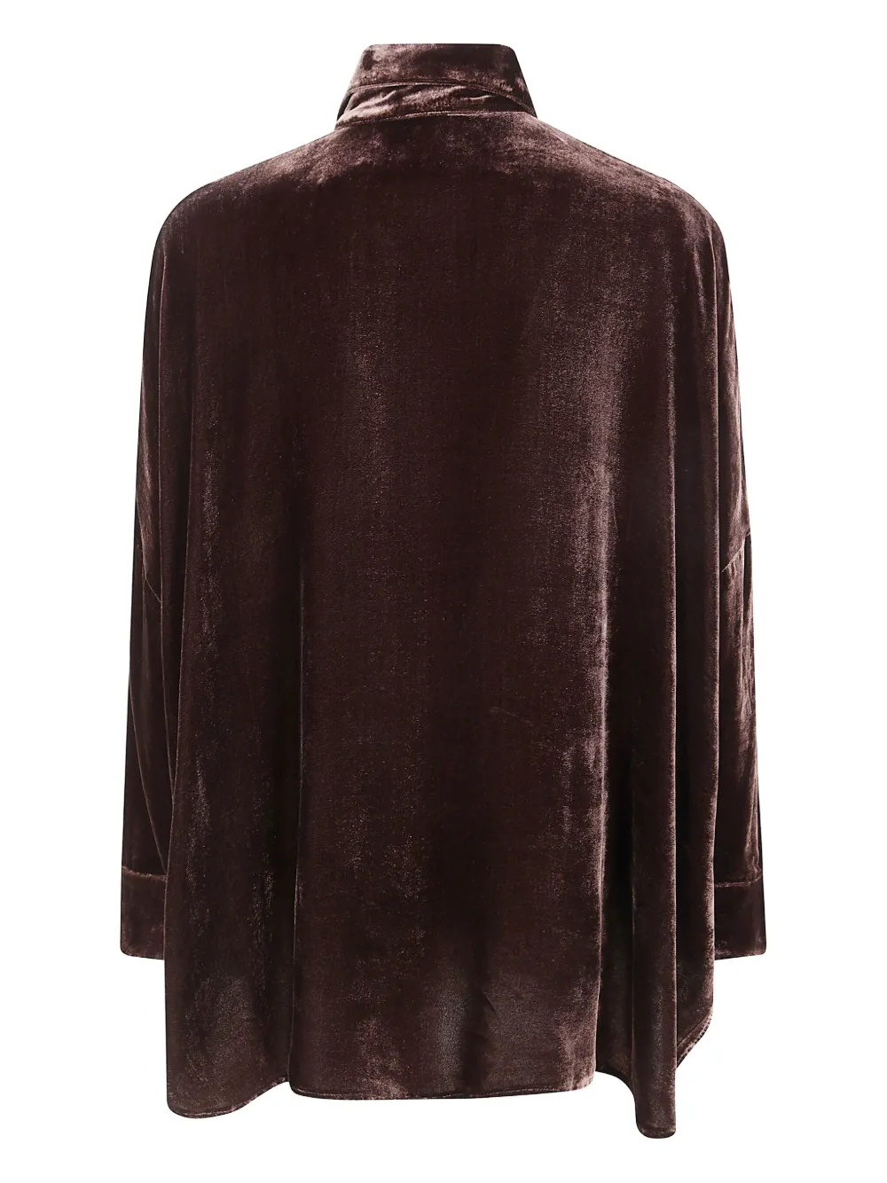 Bianco Levrin velvet shirt - Bruin