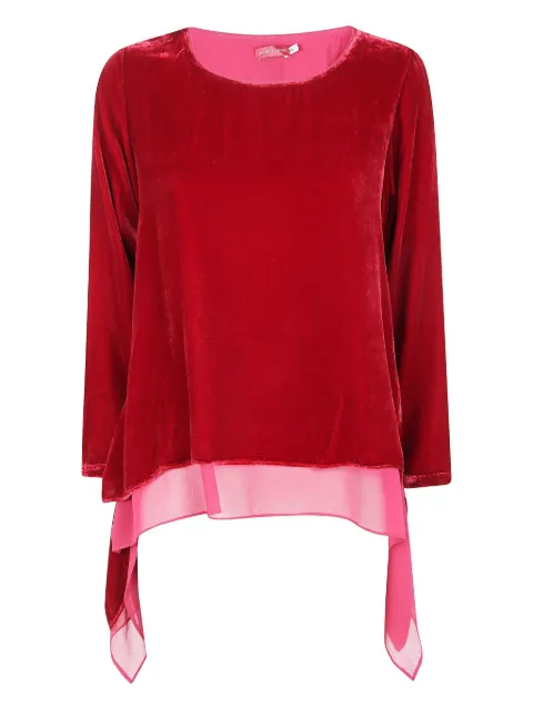 Bianco Levrin top de terciopelo