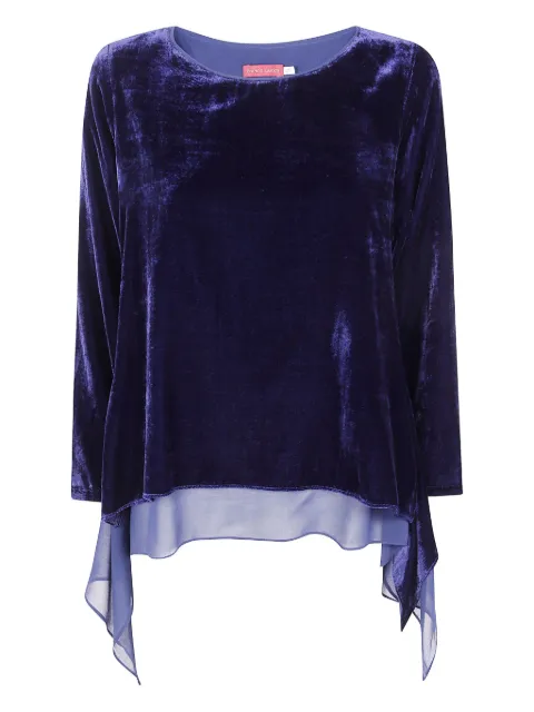Bianco Levrin top de terciopelo